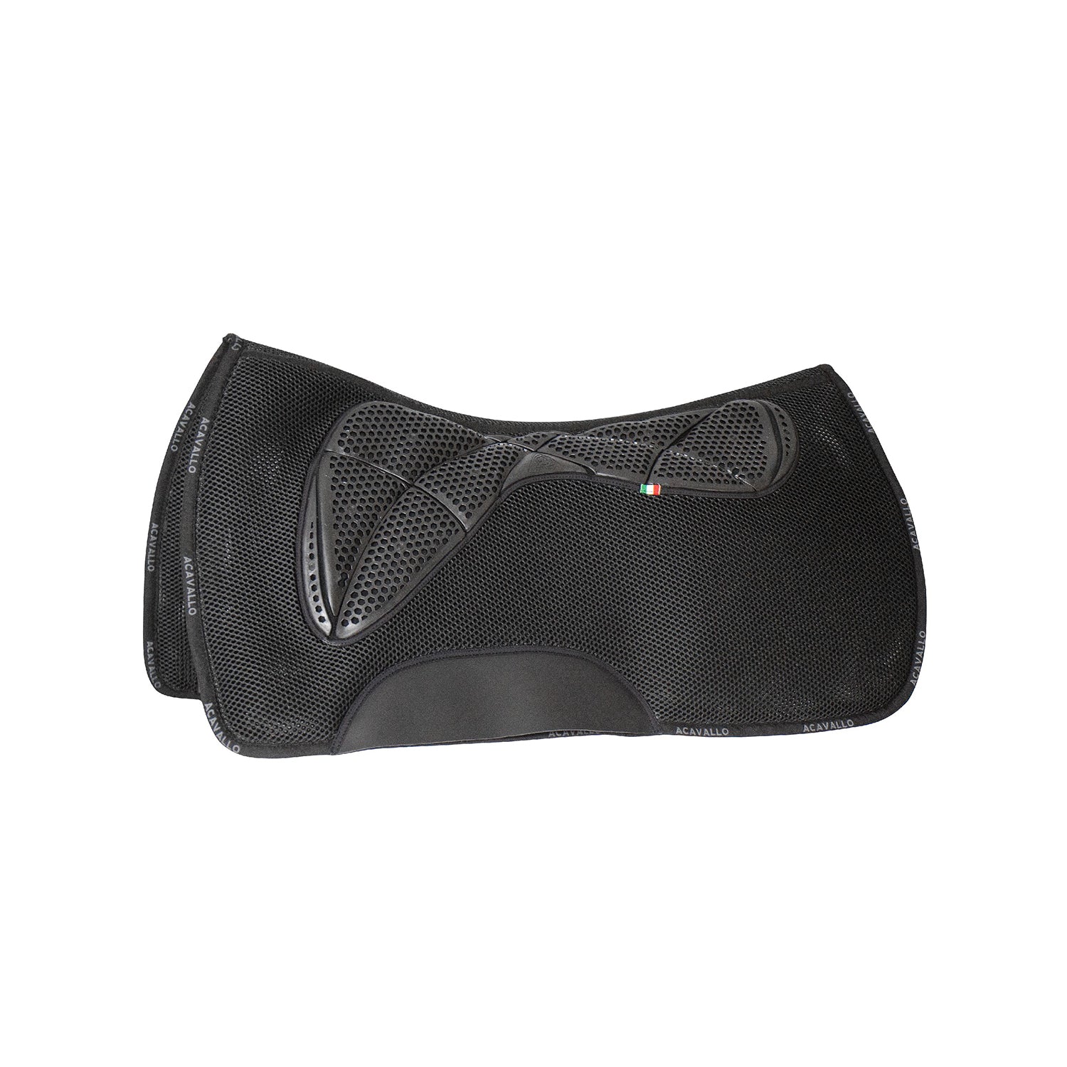 Acavallo 3d spacer & memory foam & ac grip gel western pad one size color black - neutra