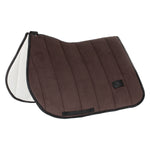 Equestro velvet jumping saddle pad seconda scelta - Colore BROWN/BLACK