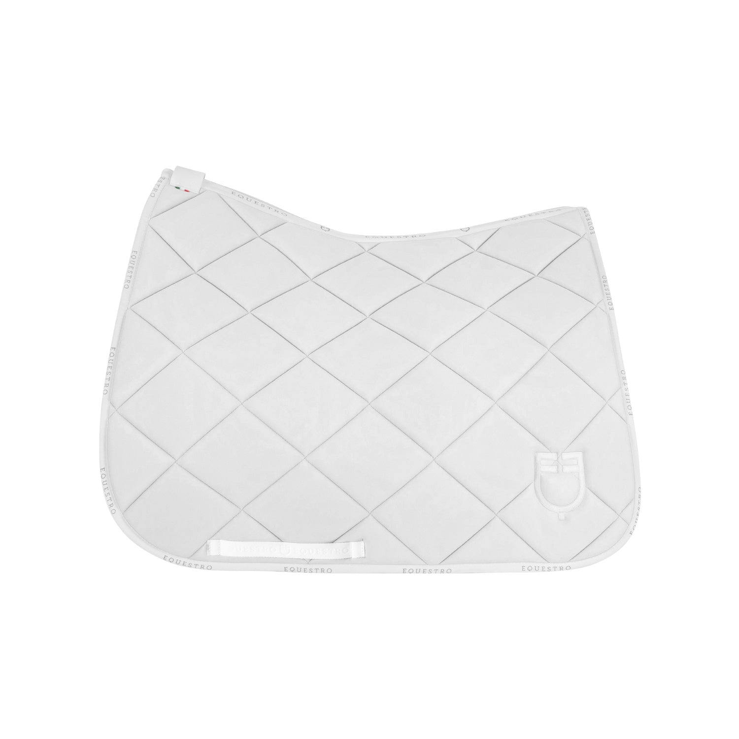 Equestro sottosella da dressage modello gp con logo - Colore WHITE/WHITE