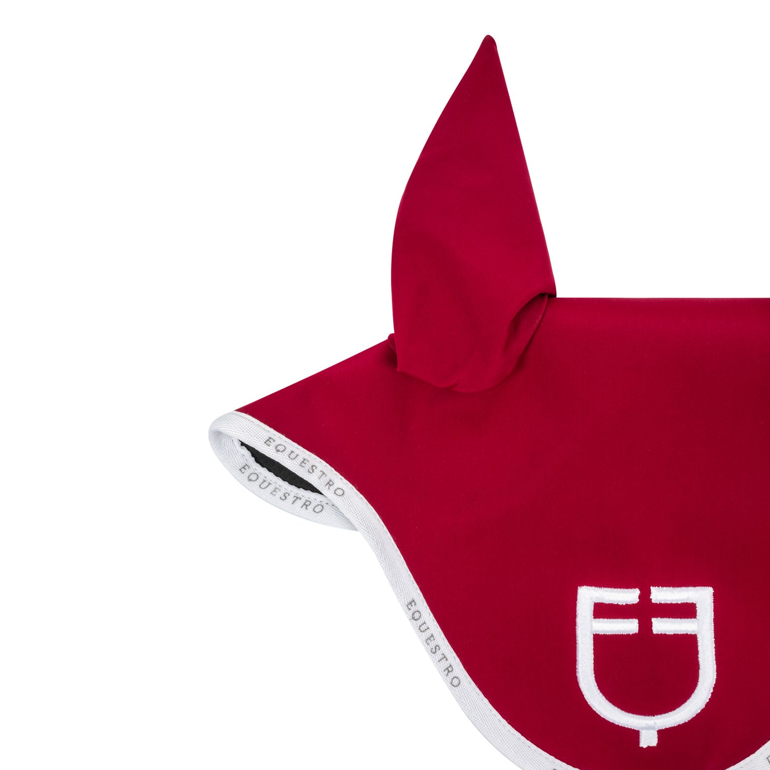 Equestro cuffietta modello gp con logo - Colore WINE/WHITE