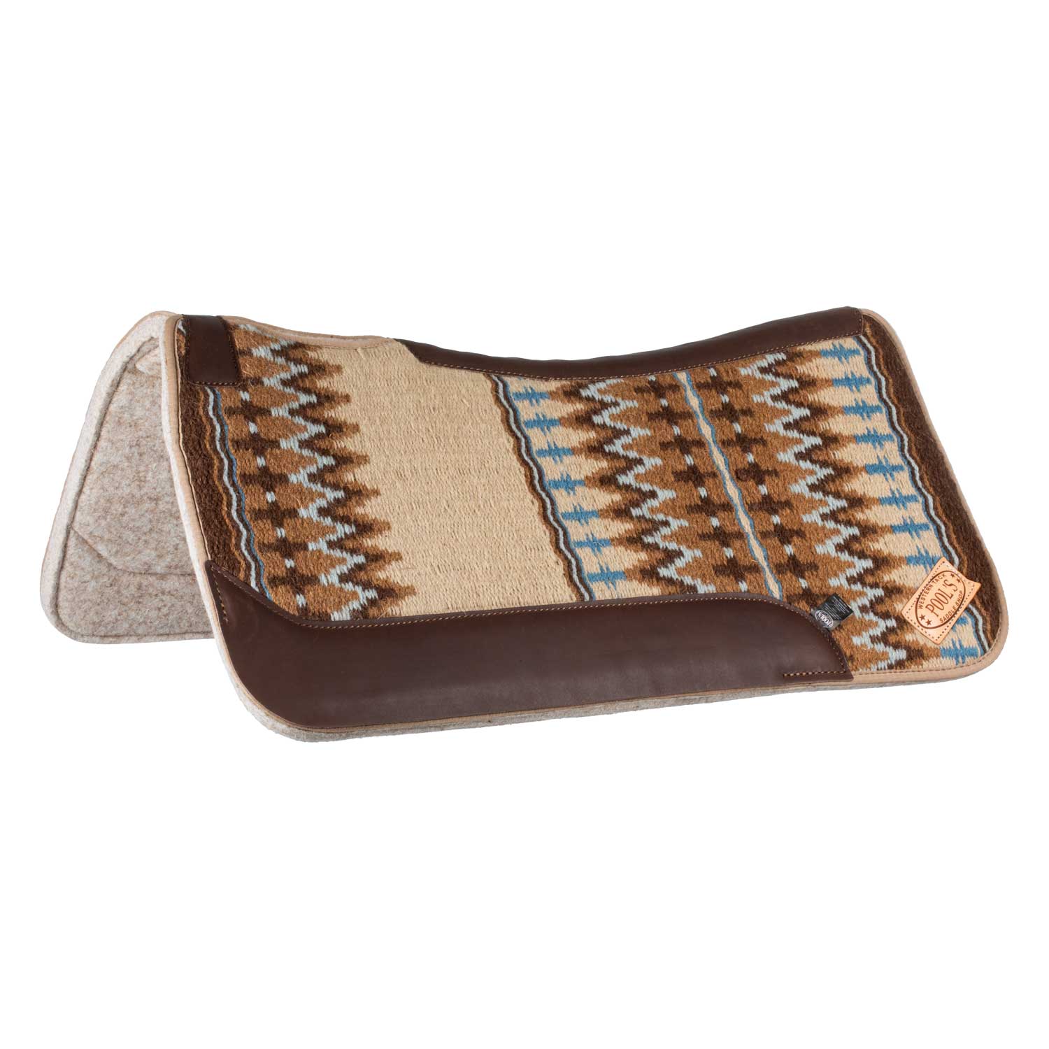Pool's contoured western saddle pad - neutra