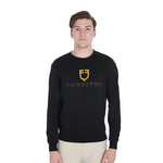 Equestro cotton man sweatshirt - Colore BLACK