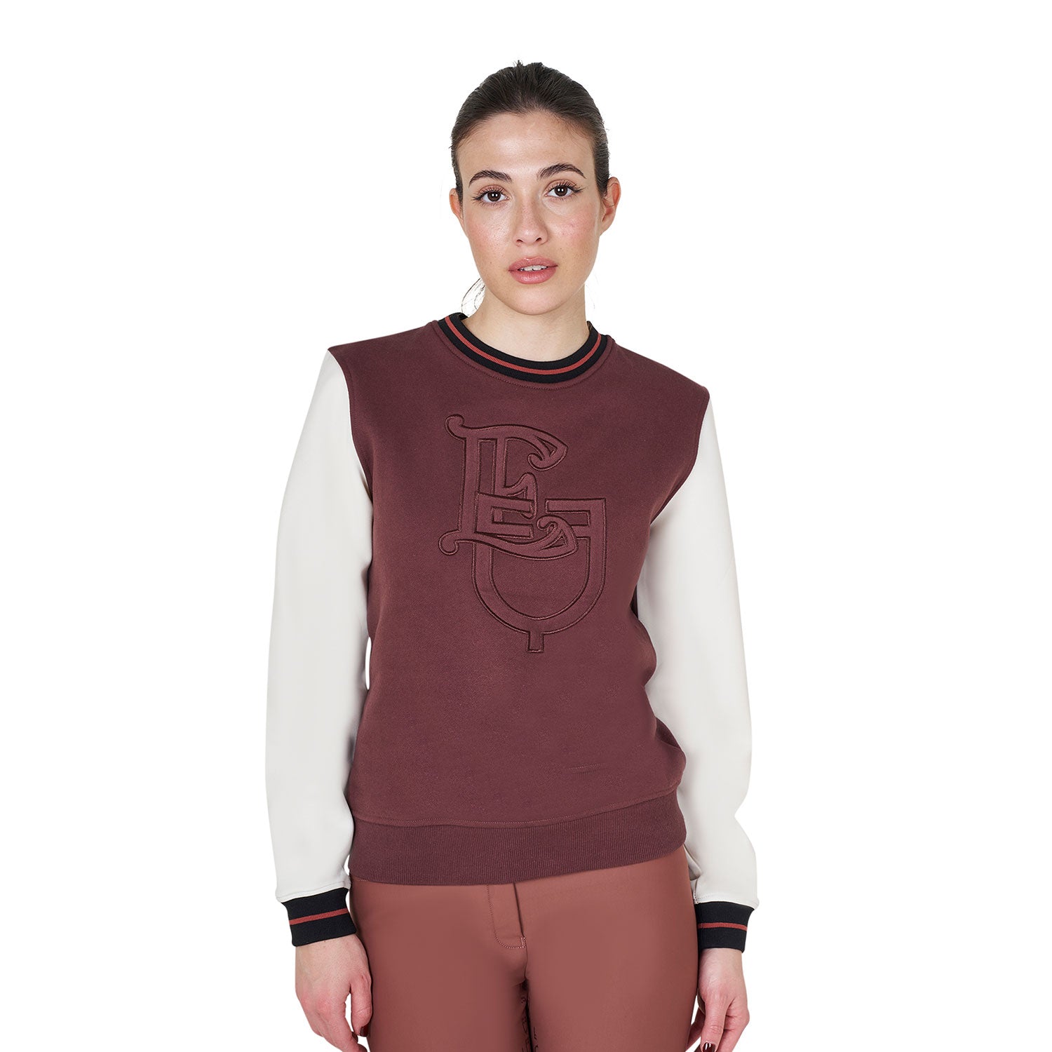 Equestro women's winter eq sweatshirt - neutra