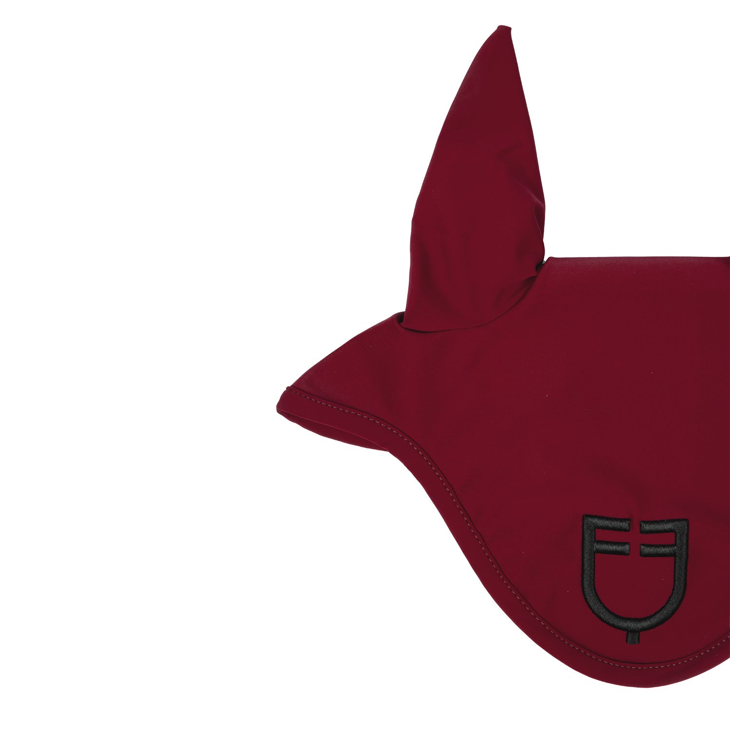 Equestro solid fly veil - Colore WINE/BLACK