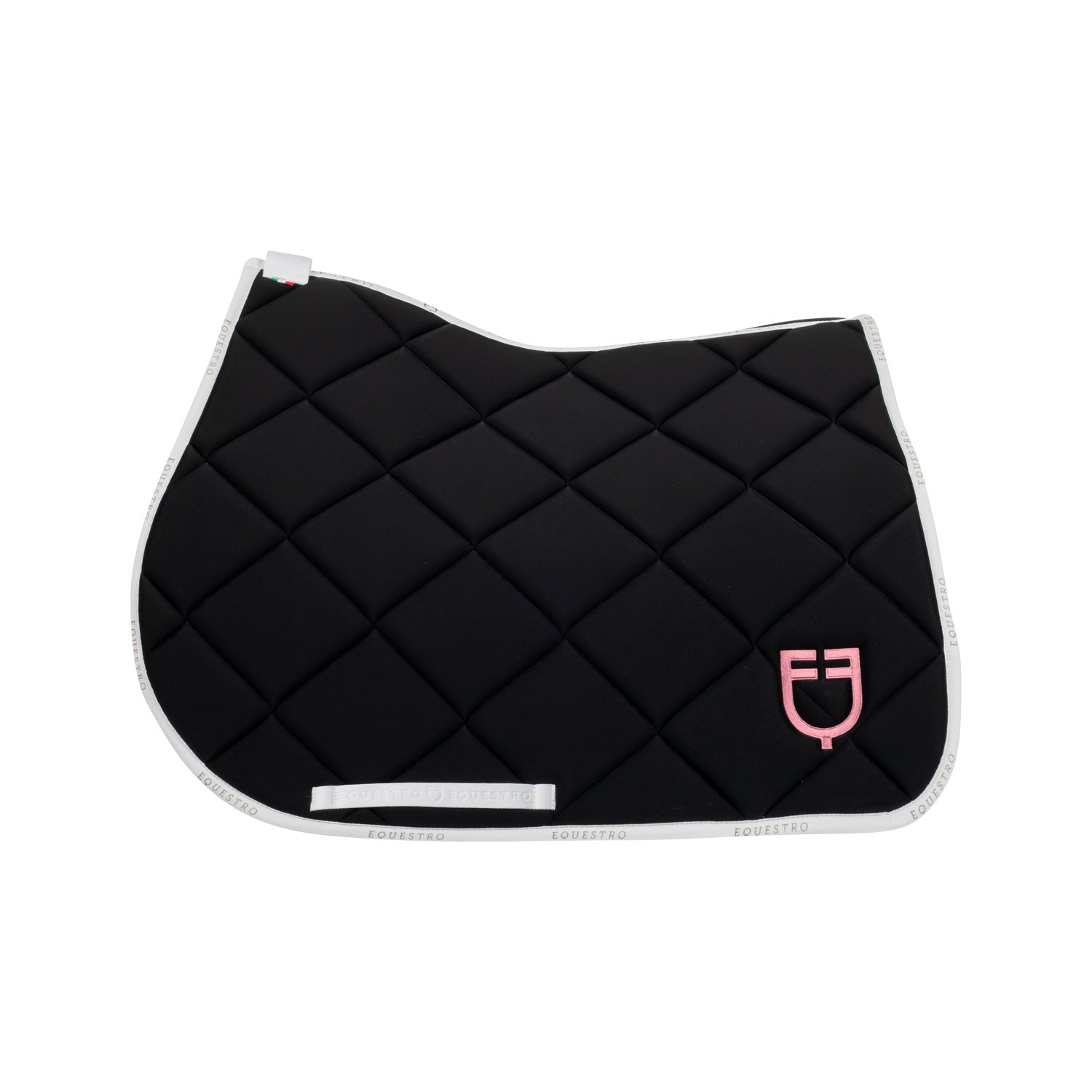 Equestro gp multicolor logo saddle pad - Colore BLACK/WHITE/BALLERINA (13-2807)