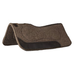Pool's pure wool felt saddle pad with grain wear leather reinforcements 31x32 - neutra