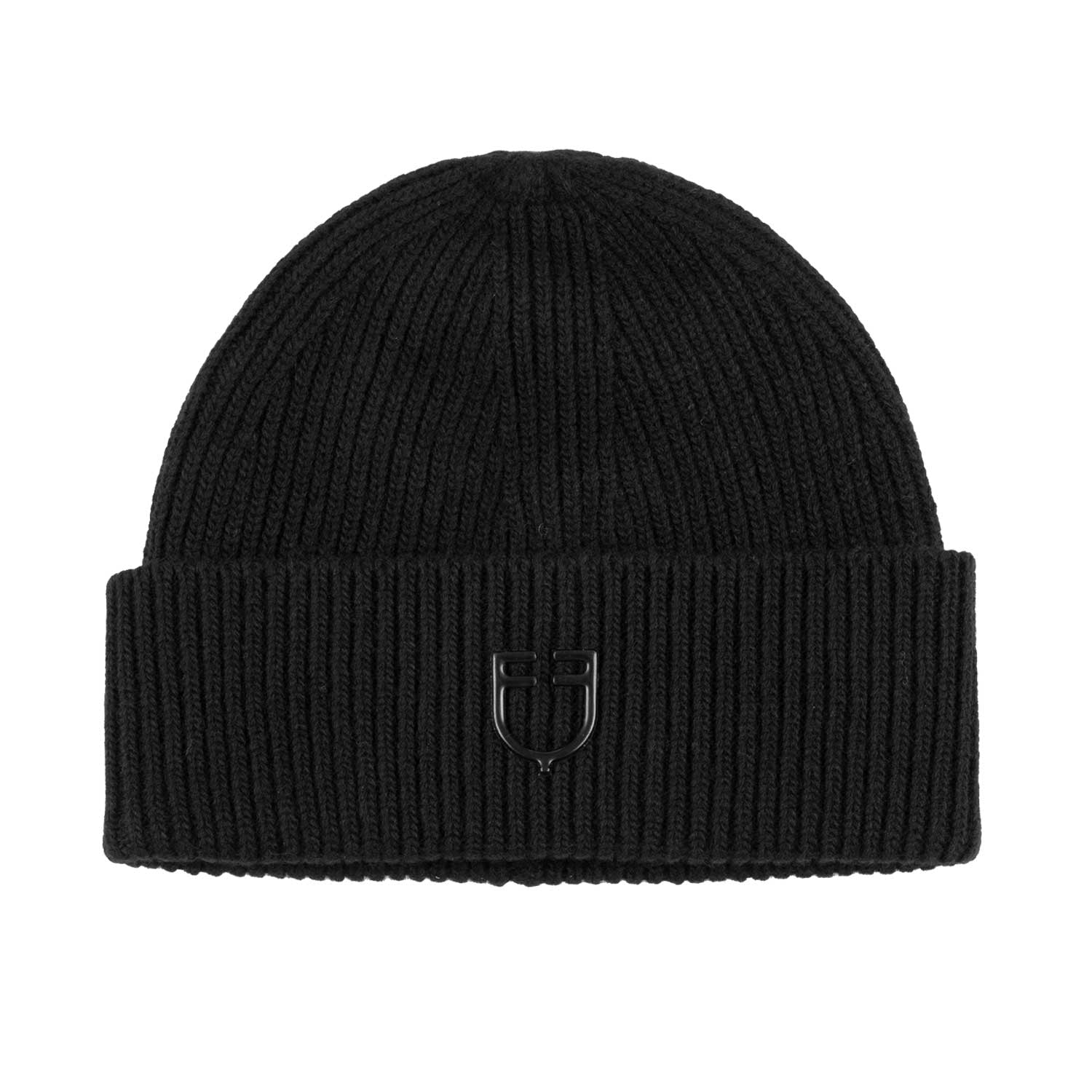 Equestro unisex ribbed knit beanie - neutra