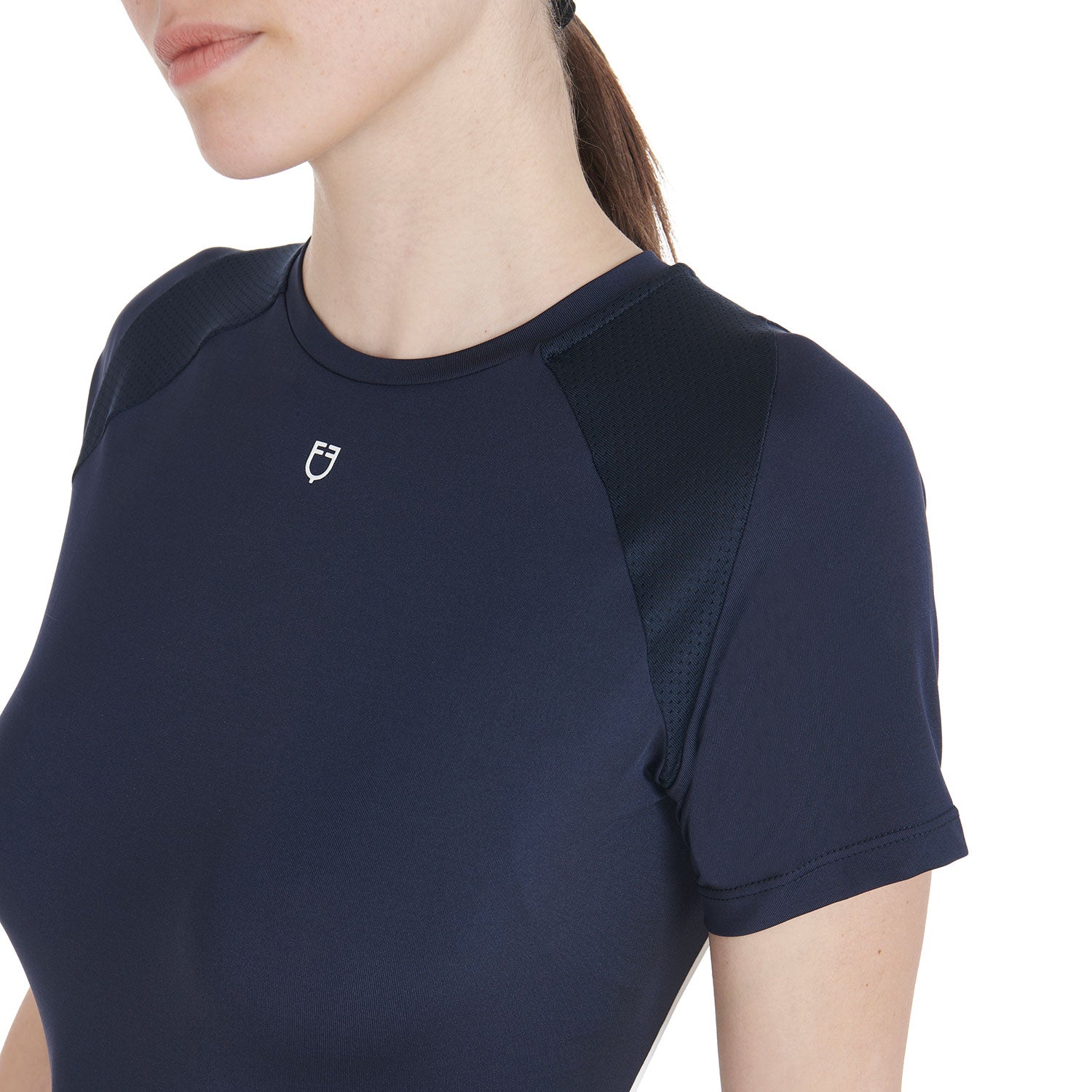 Equestro technical woman training t-shirt - Colore NAVY BLAZER (19-3923)