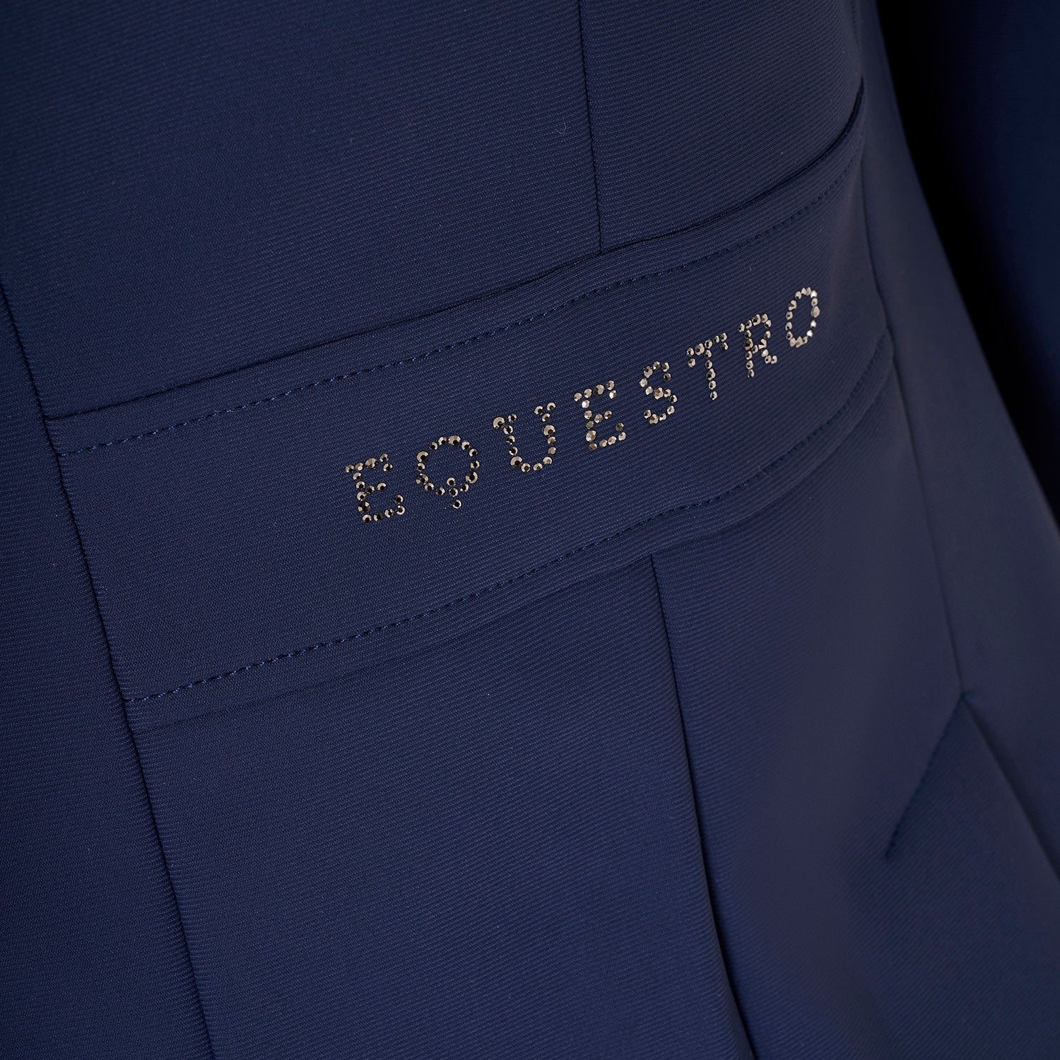 Equestro women's  black label collection competition strass riding jacket - Colore NAVY BLAZER (19-3923)