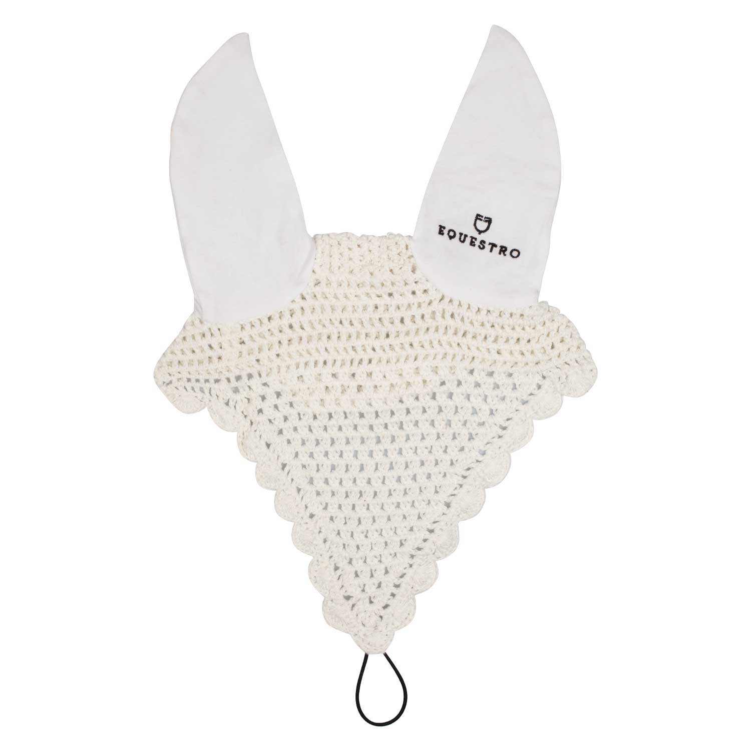 Equestro cuffietta in cotone con attacco al capezzino - Colore WHITE