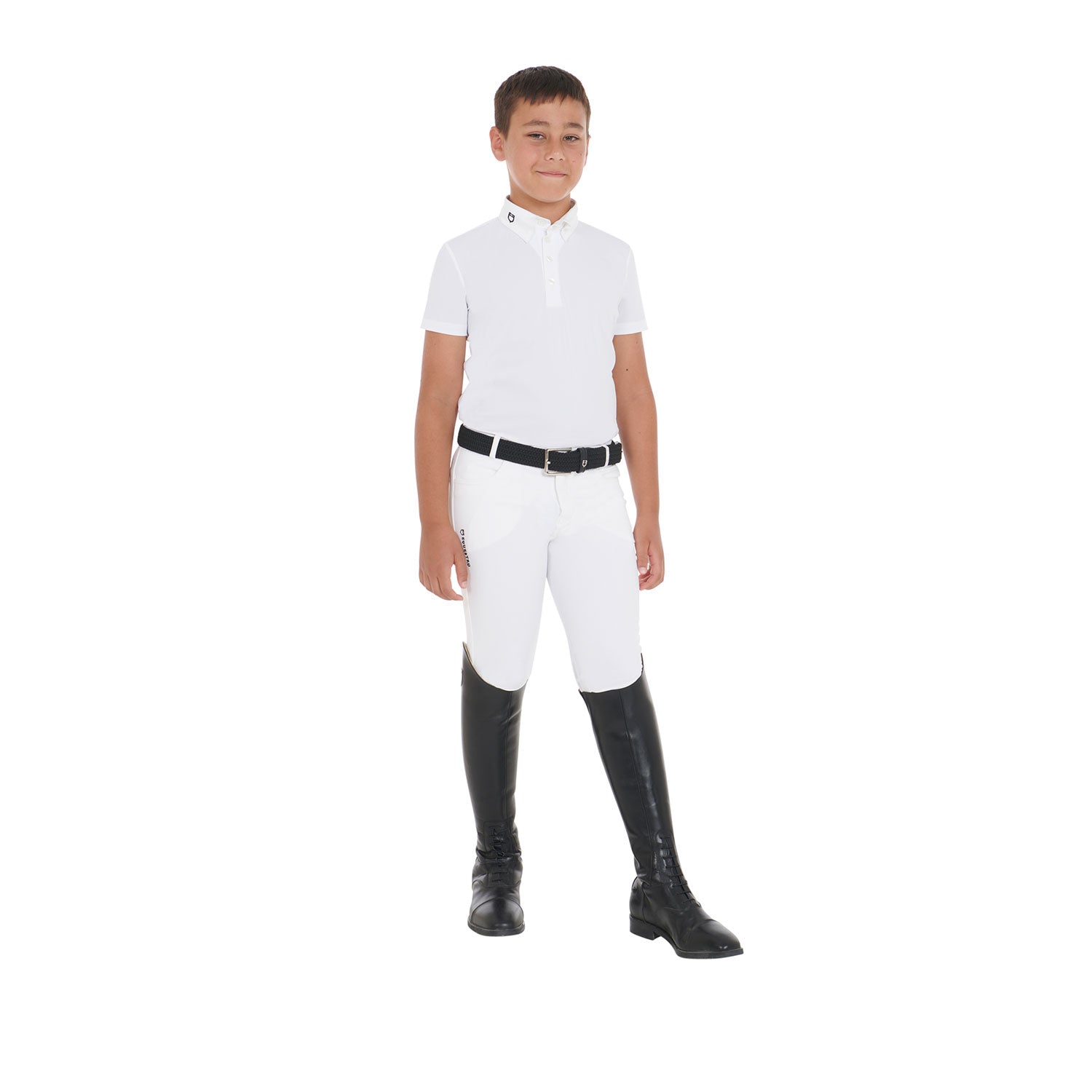 Equestro polo bambino manica corta modello arsen - Colore WHITE