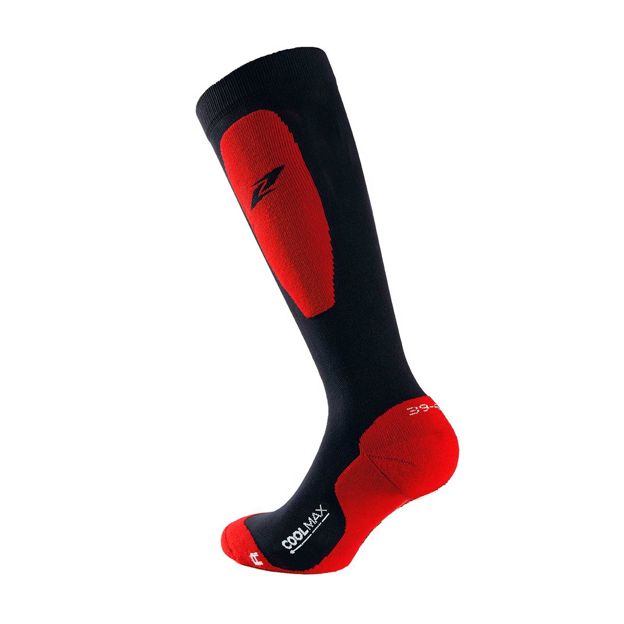 Zandonà z riding socks made with coolmax - Colore BLACK/RED
