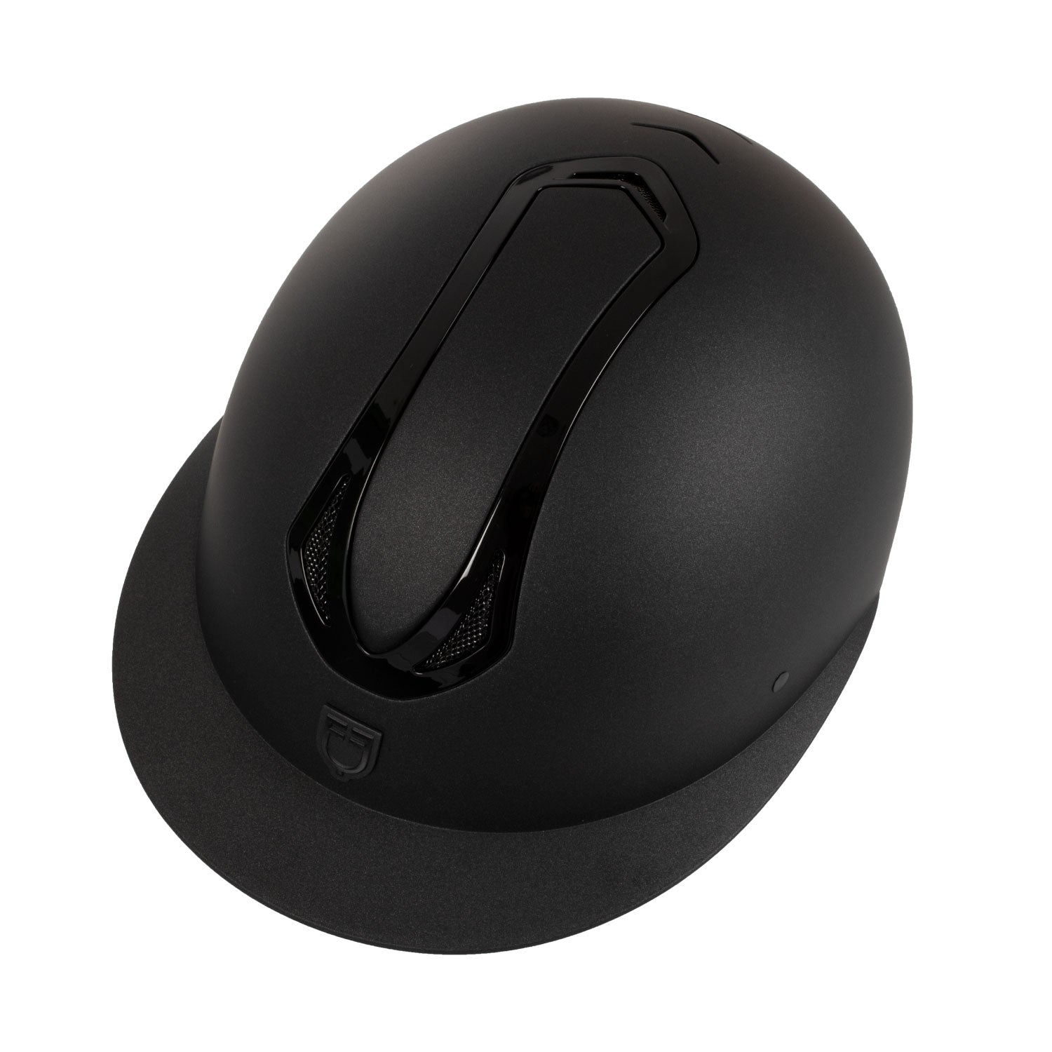 Equestro women's azael wide visor helmet rowel fitting - Colore BLACK/BLACK SHINY