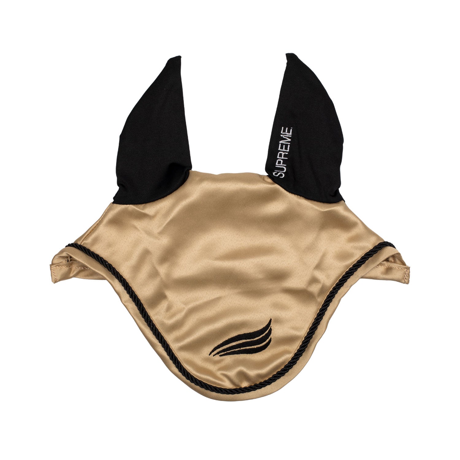 Supreme satin fly veil with elastic ears - neutra