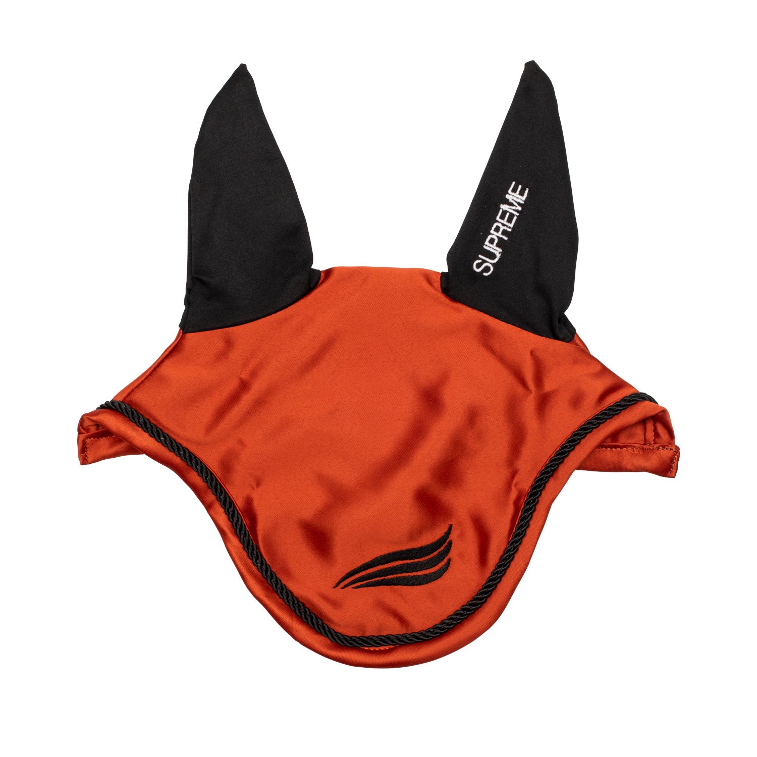 Supreme satin fly veil with elastic ears - Colore ORANGE