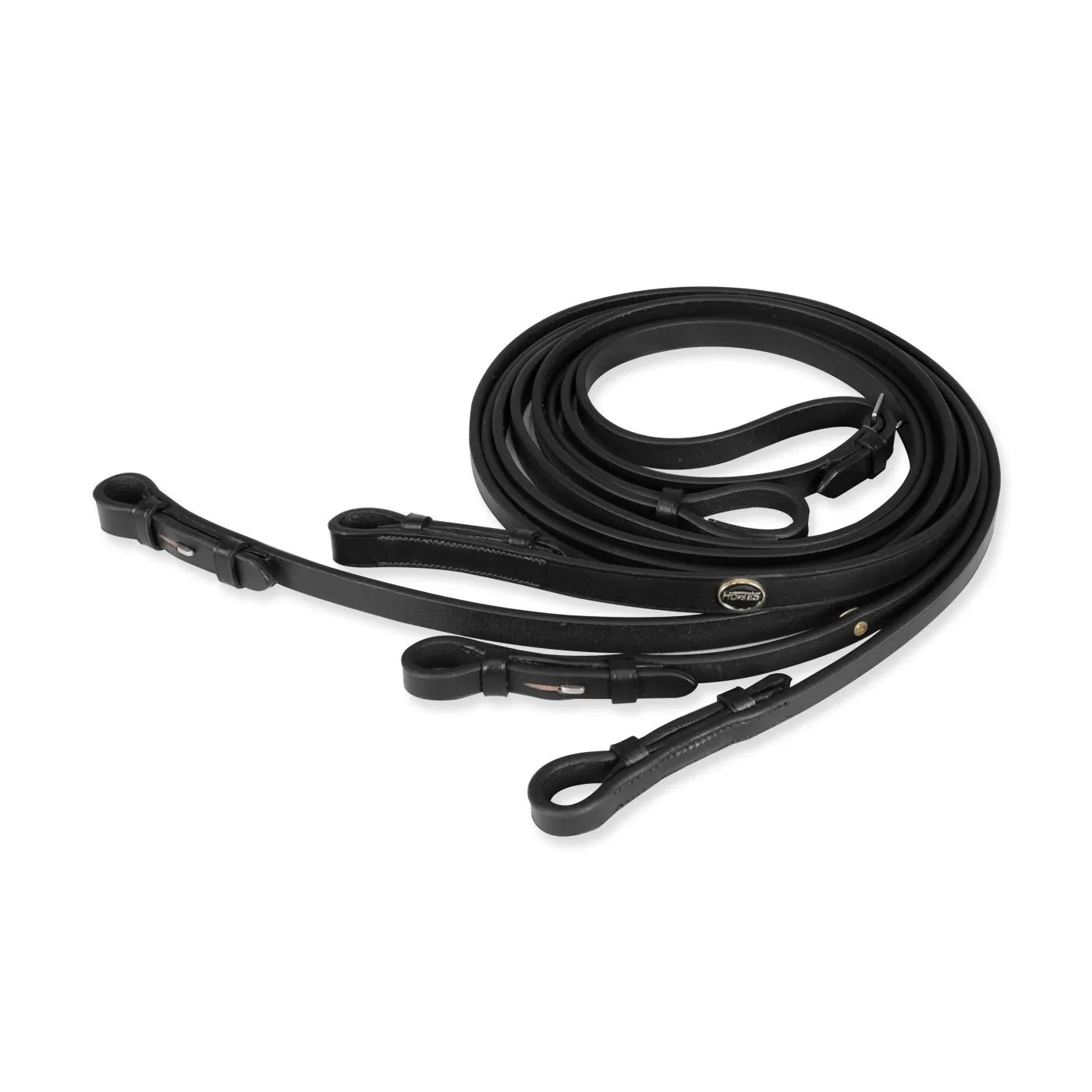 Doppie Redini da Dressage in Cuoio Horses (Testiera morso e filetto)