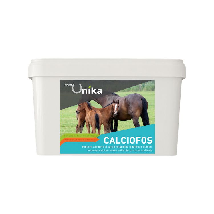 Integratore di Calcio e Fosforo Unika CALCIUMPHOS 5Kg per fattrici e puledri