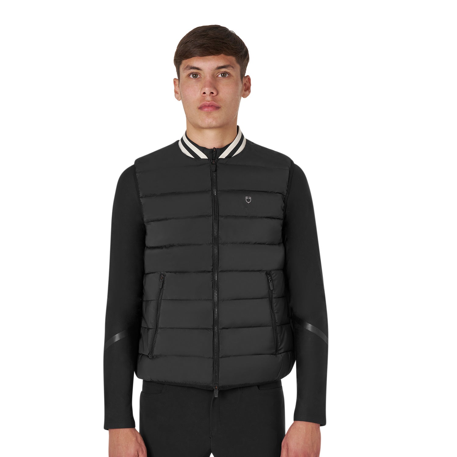 Equestro men's nylon vest - neutra
