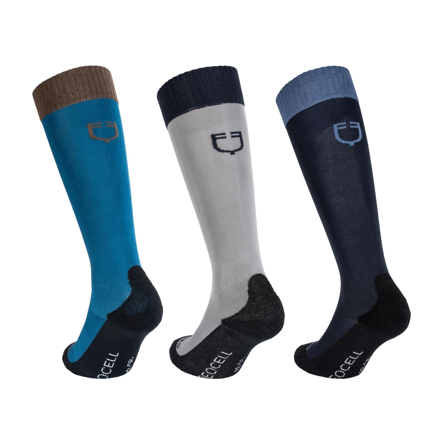 Equestro unisex basic sock box 3pcs - neutra