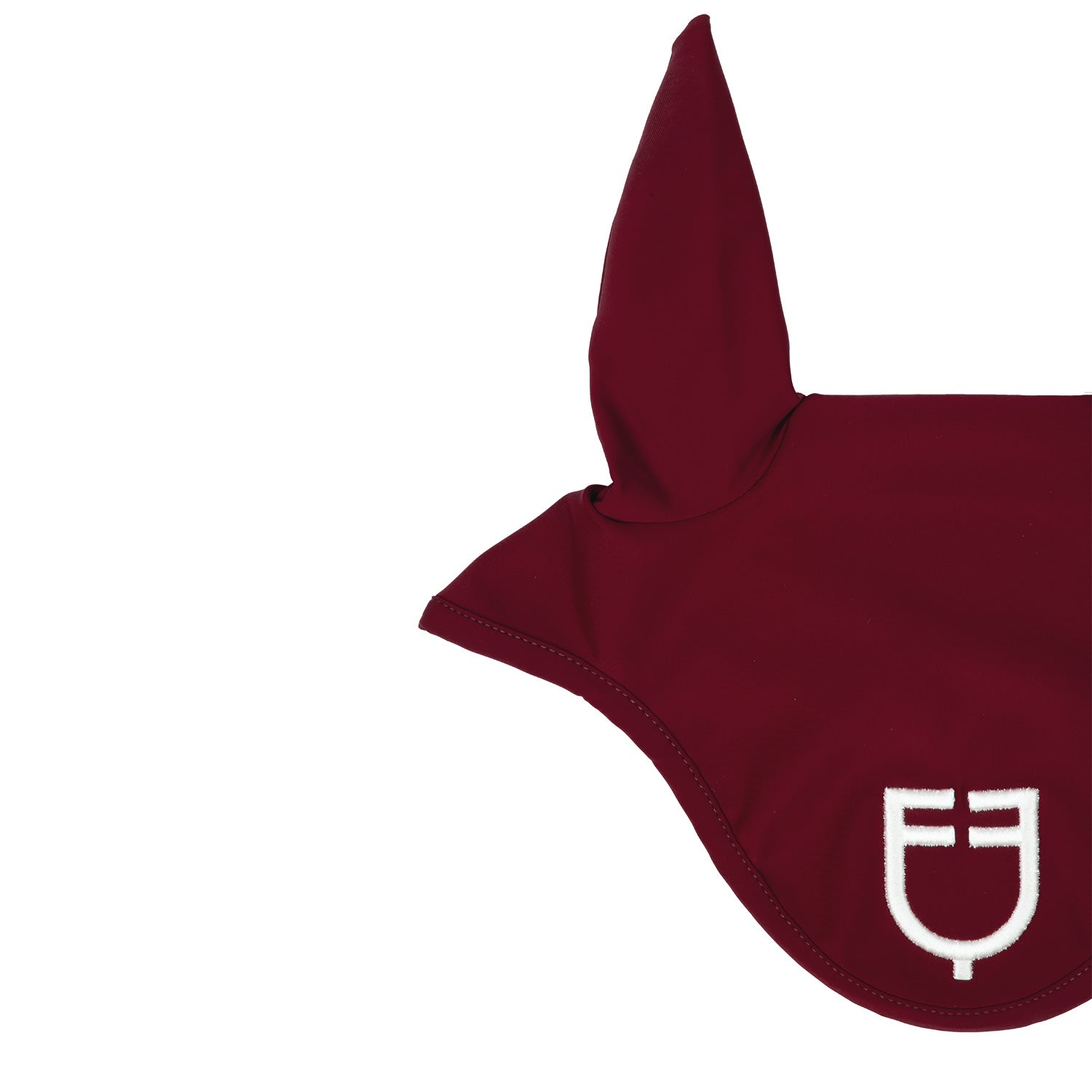 Equestro solid fly veil - Colore WINE/WHITE