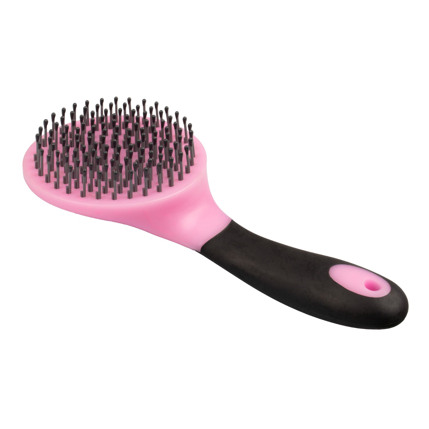 Umbria equitazione spazzola tonda coda e criniera c/manico - Colore PINK/BLACK