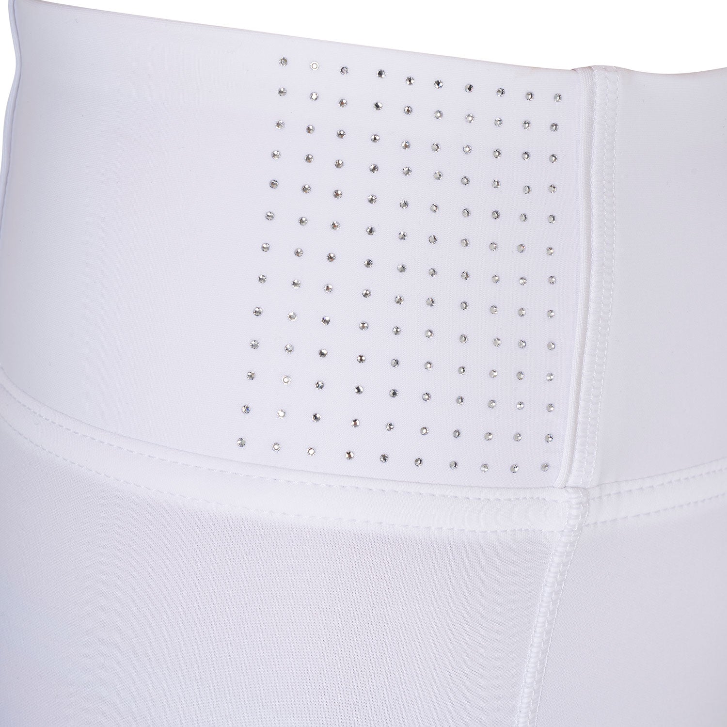 Equestro women's strass techincal leggings - Colore WHITE