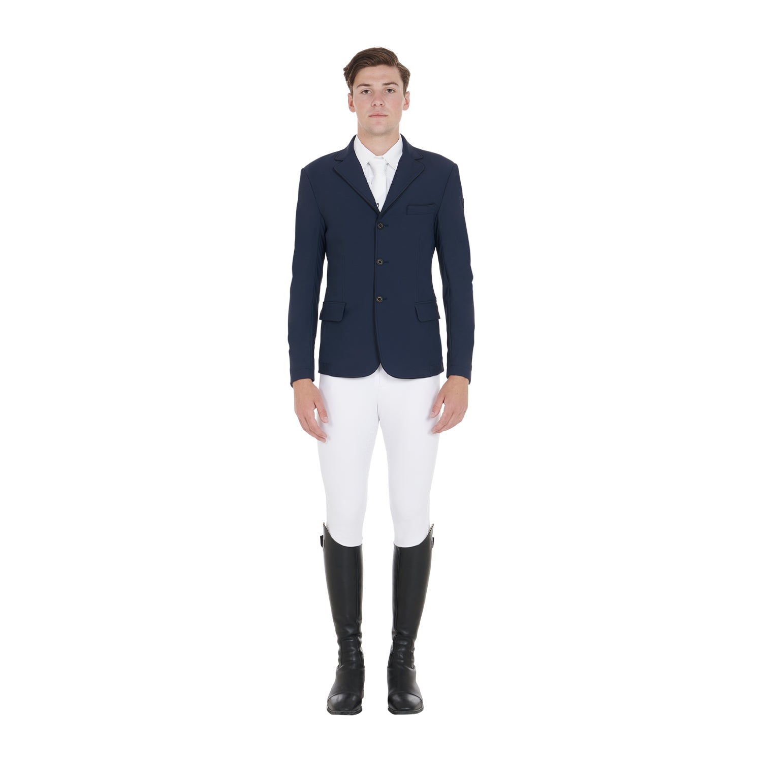 Equestro technical man competition riding jacket tecno stretch - Colore NAVY