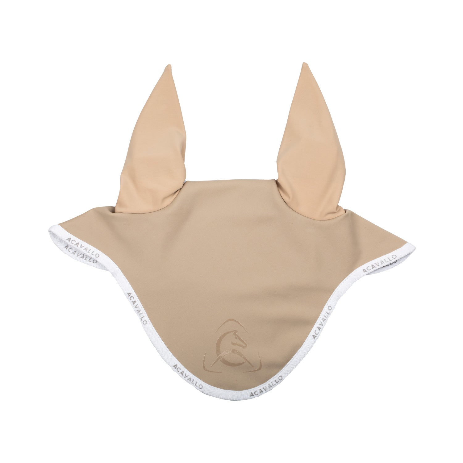 Acavallo fly veil with silicon logo - Colore SAND/WHITE
