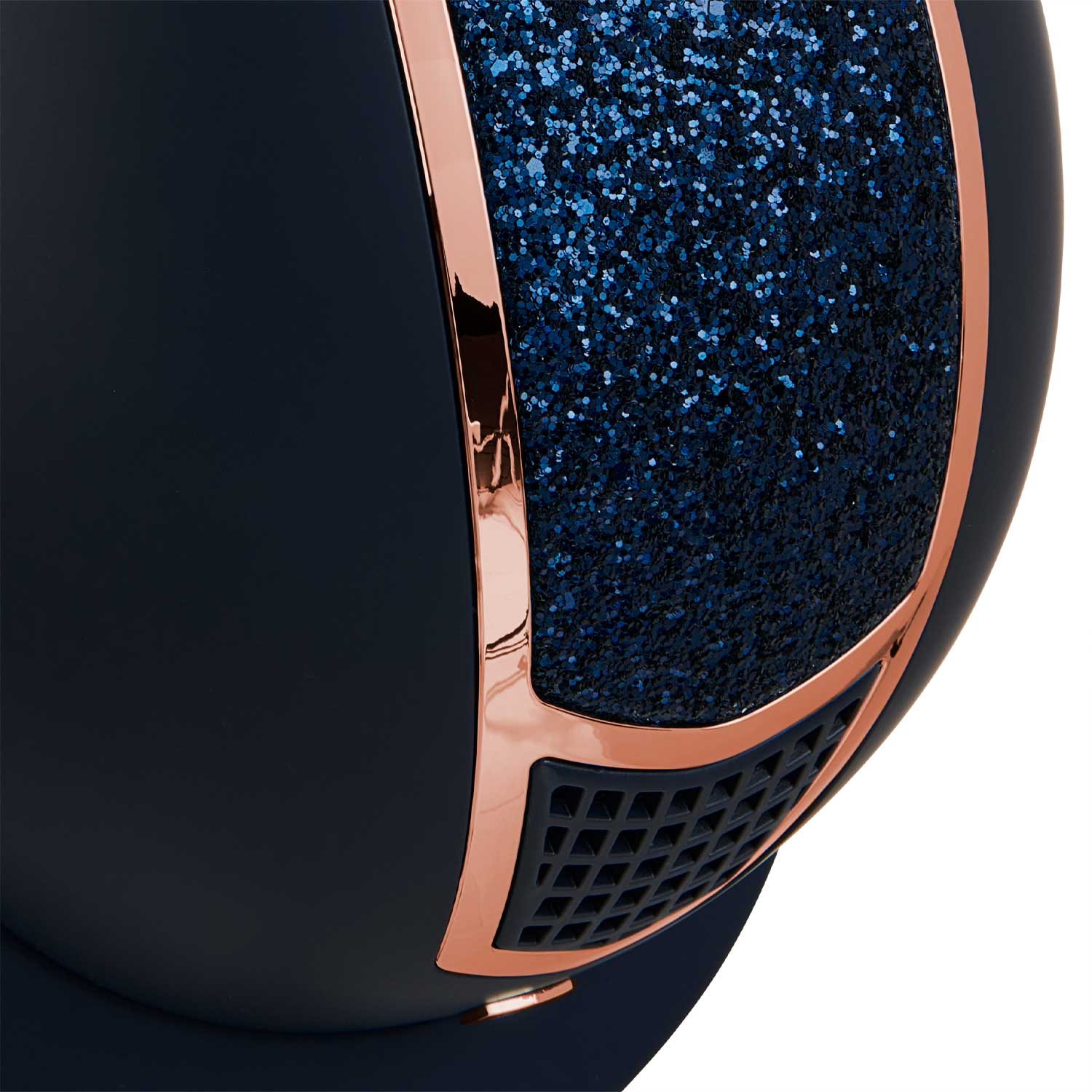 Equestro casco equestro modello eclipse stone mat rowel fitting om. en 1384-2023 - Colore NAVY/ROSE GOLD