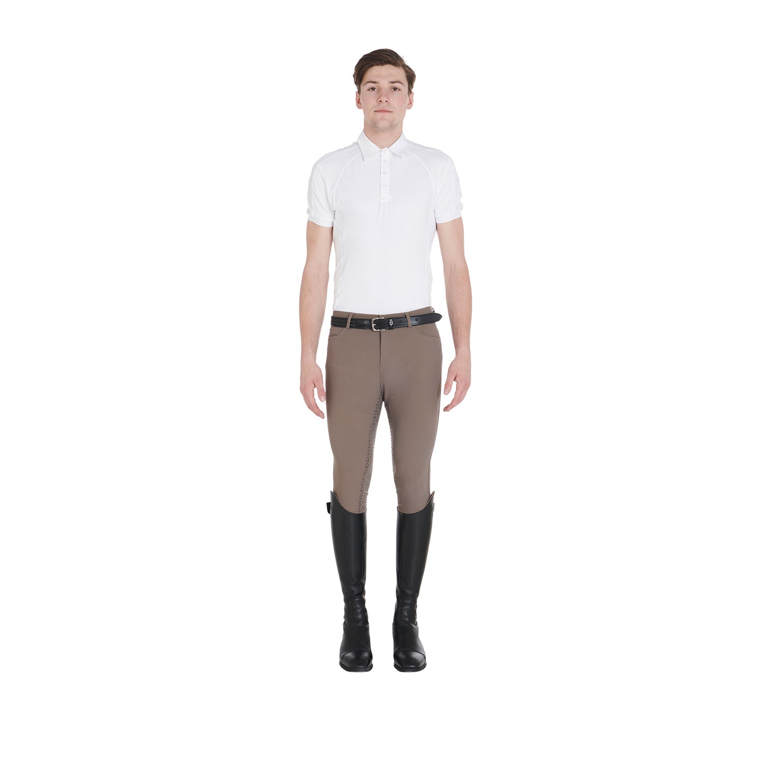 Equestro pantaloni equestro uomo modello aria full grip - Colore WALNUT (18-1112)