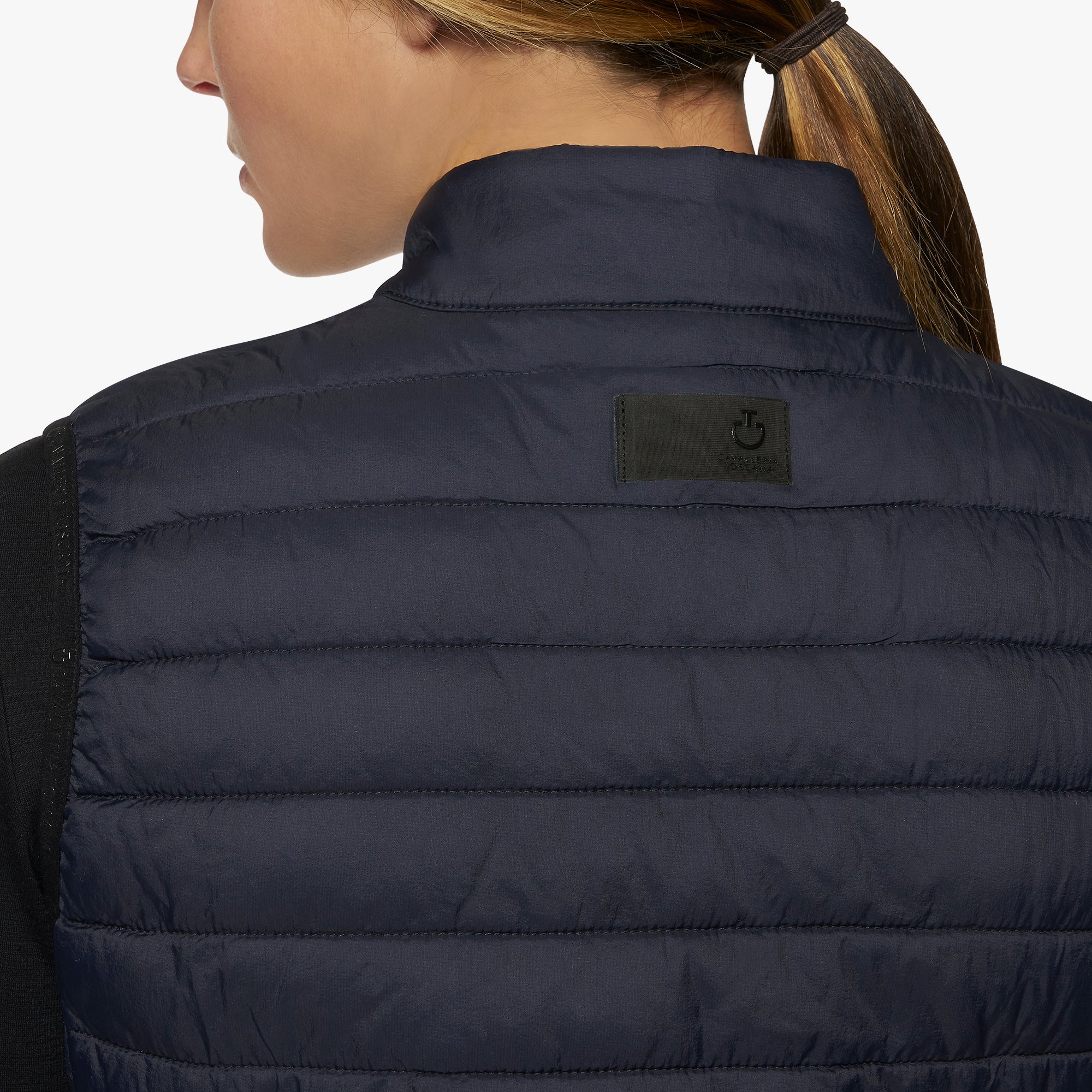 Gilet Smanicato Donna Cavalleria Toscana CT Team Red Stripe Quilted Vest