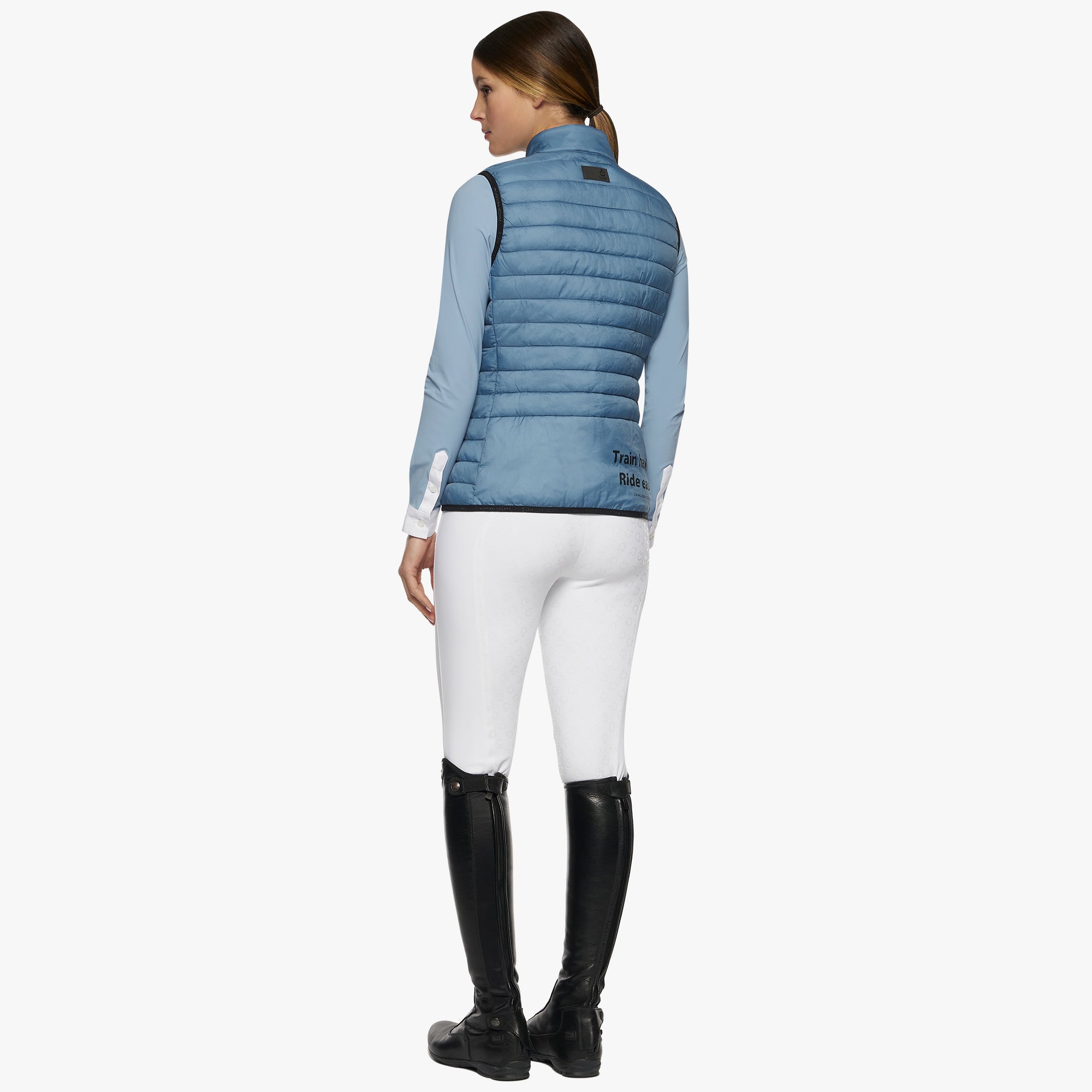 Gilet Smanicato Donna Cavalleria Toscana CT Team Red Stripe Quilted Vest