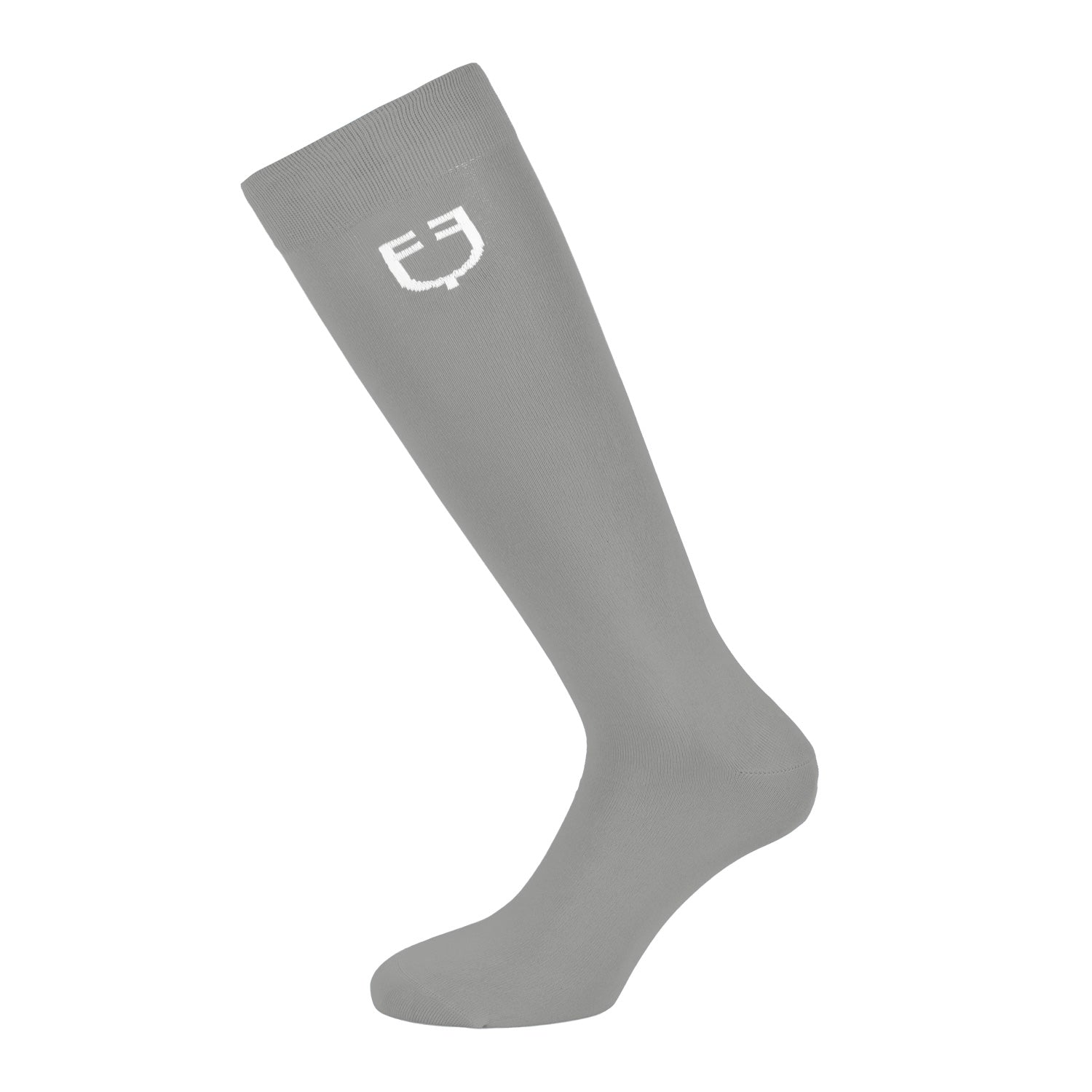Equestro unisex light basic sock - Colore FROST GREY (17-0000)/WHITE