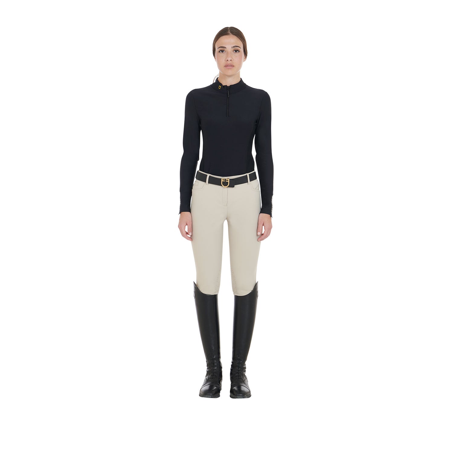 Equestro woman technical training polo - Colore BLACK