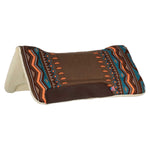 Pool's wyoming western saddle pad eco wool padding - Colore BROWN/ORANGE