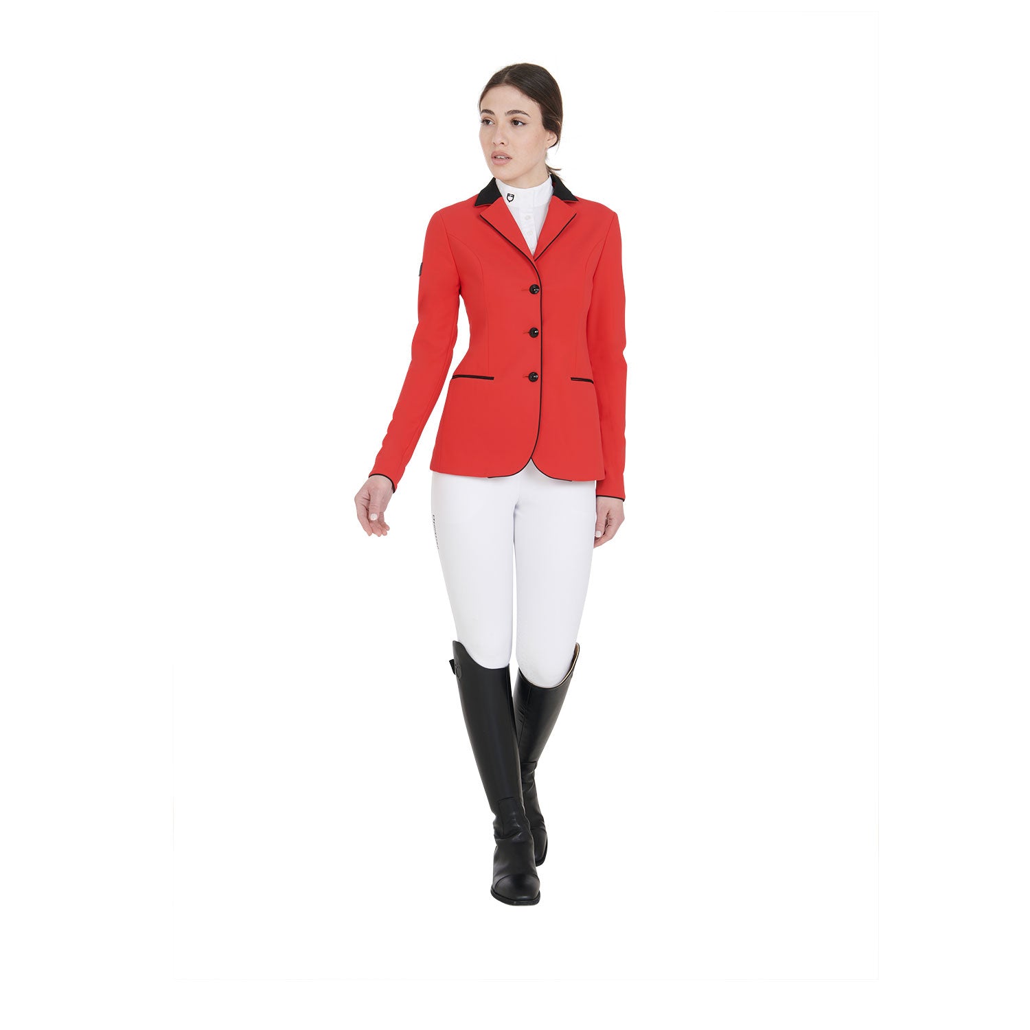 Equestro giacca concorso donna modello elegance - Colore RED/BLACK