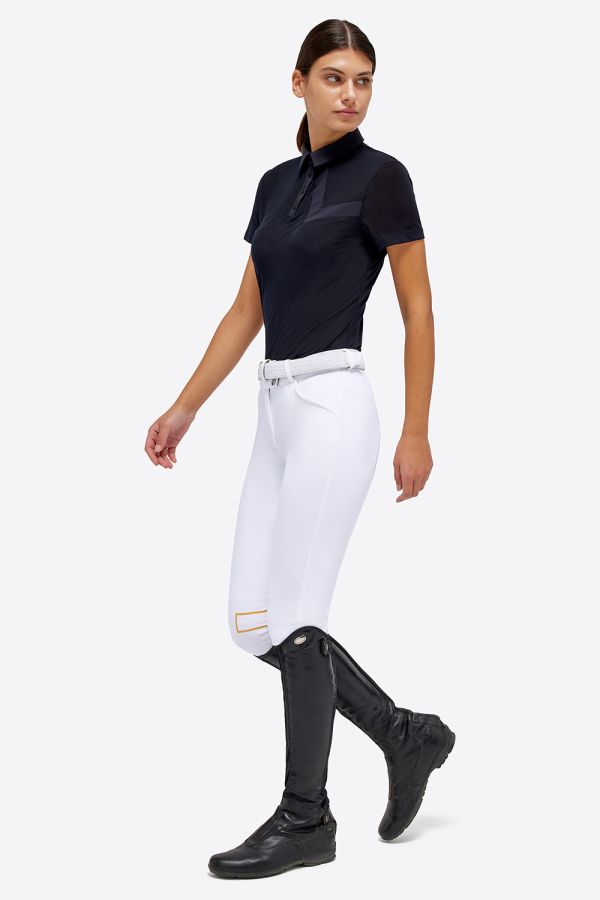 Polo Equitazione donna da allenamento Jersey con bottoni RG by Cavalleria