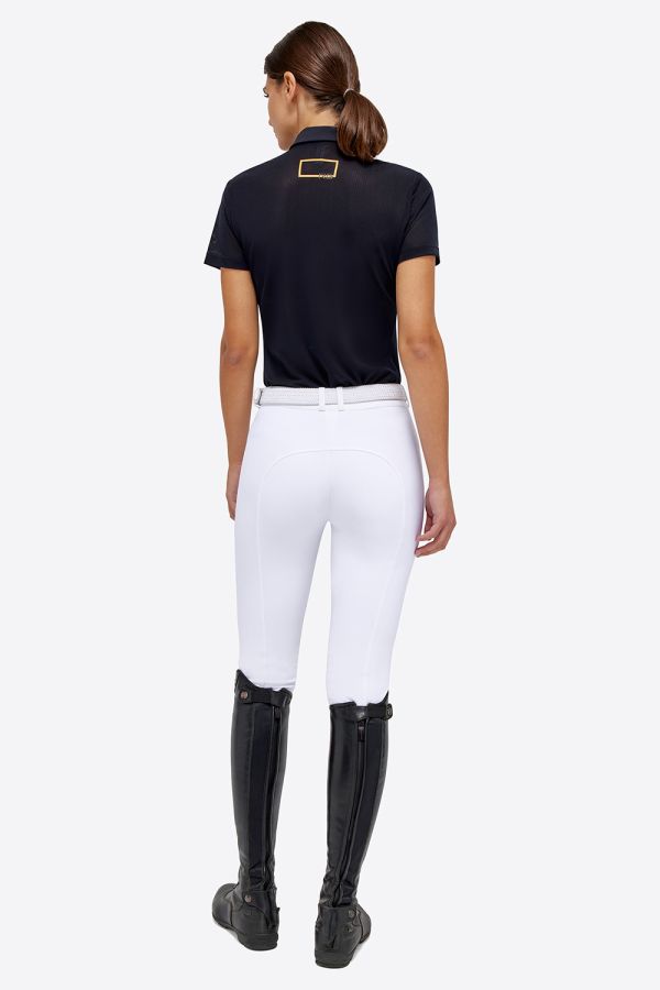 Polo Equitazione donna da allenamento Jersey con bottoni RG by Cavalleria
