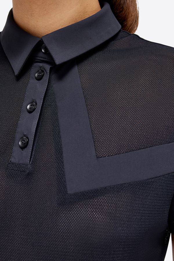 Polo Equitazione donna da allenamento Jersey con bottoni RG by Cavalleria