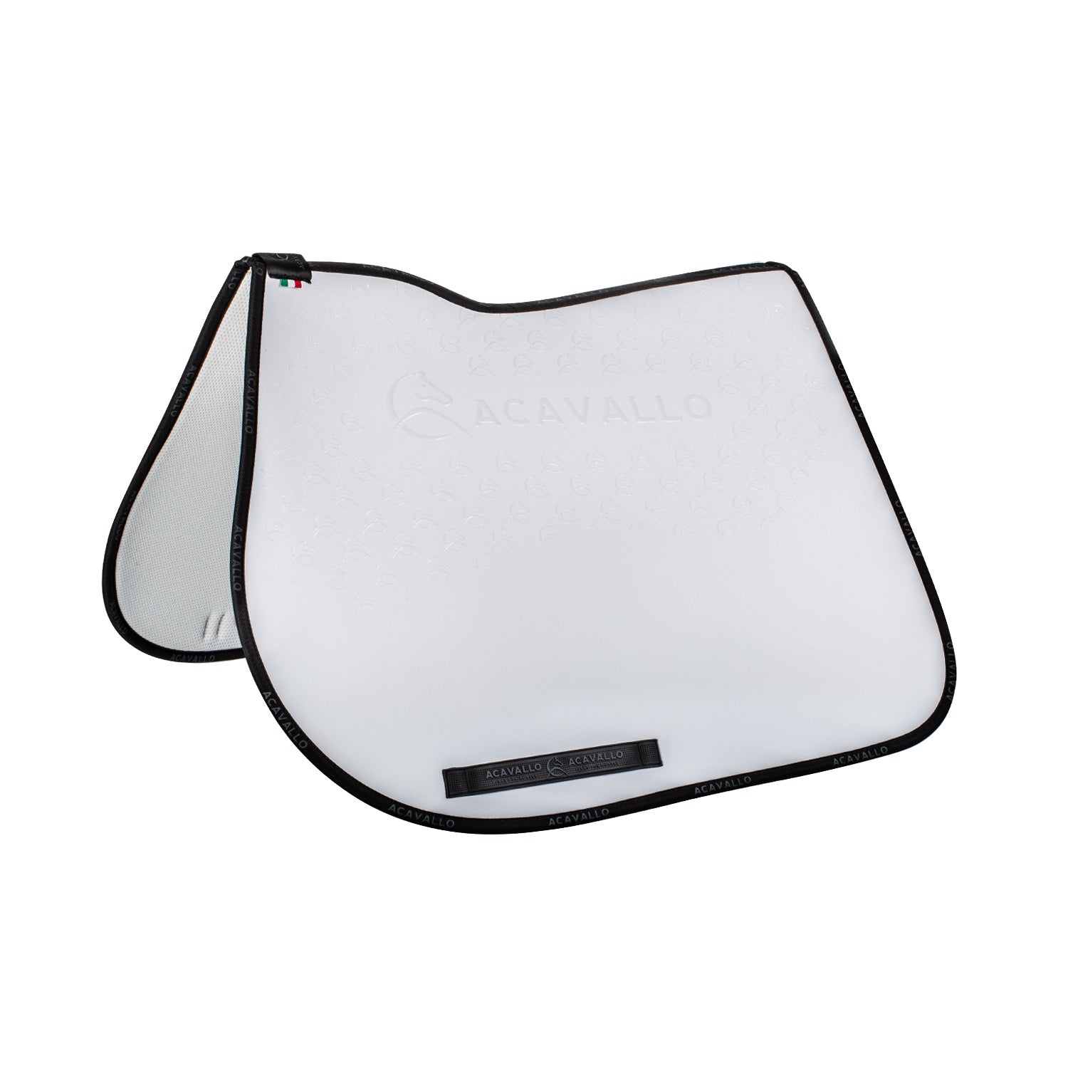 Acavallo jumping pad w/gel grip & bamboo fiber underside - Colore WHITE/BLACK