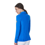 Equestro women's exclusive  riding jacket equestroxfise - Colore AZZURRO SAVOIA (19-4150)