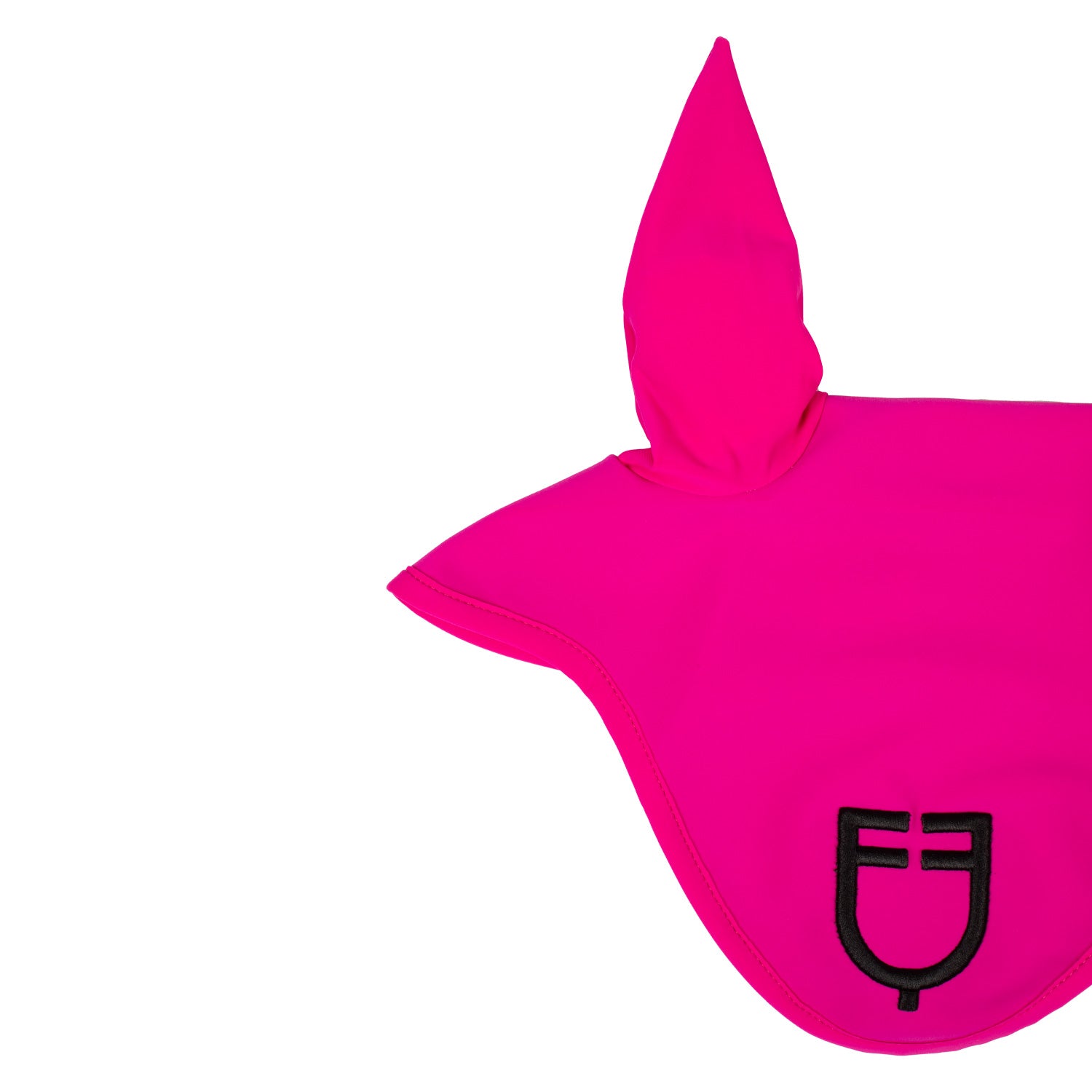 Equestro solid fly veil - Colore FUCSIA/BLACK