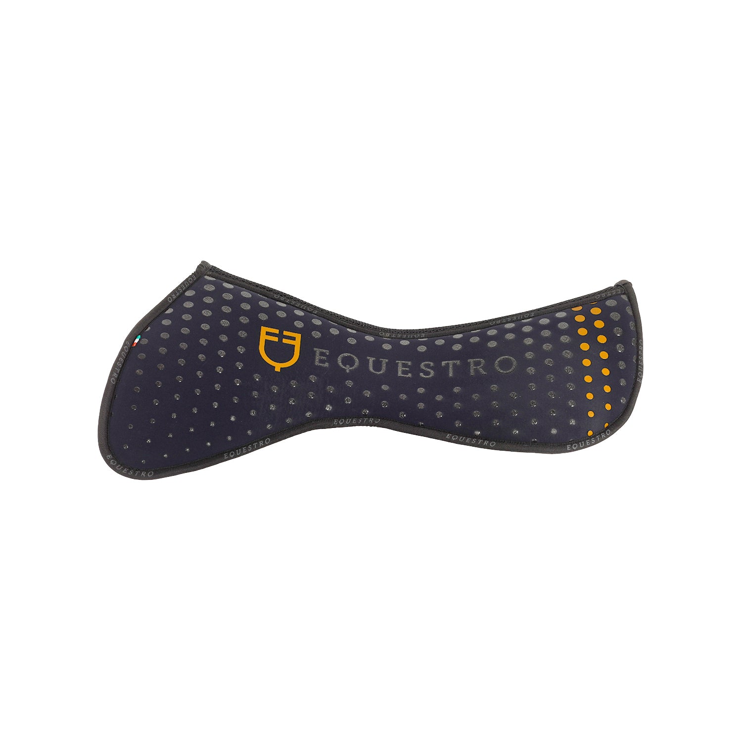 Equestro compensa. eq. in m.foam con grip, tessuto traforato sul gar. logo giallo - Colore NAVY