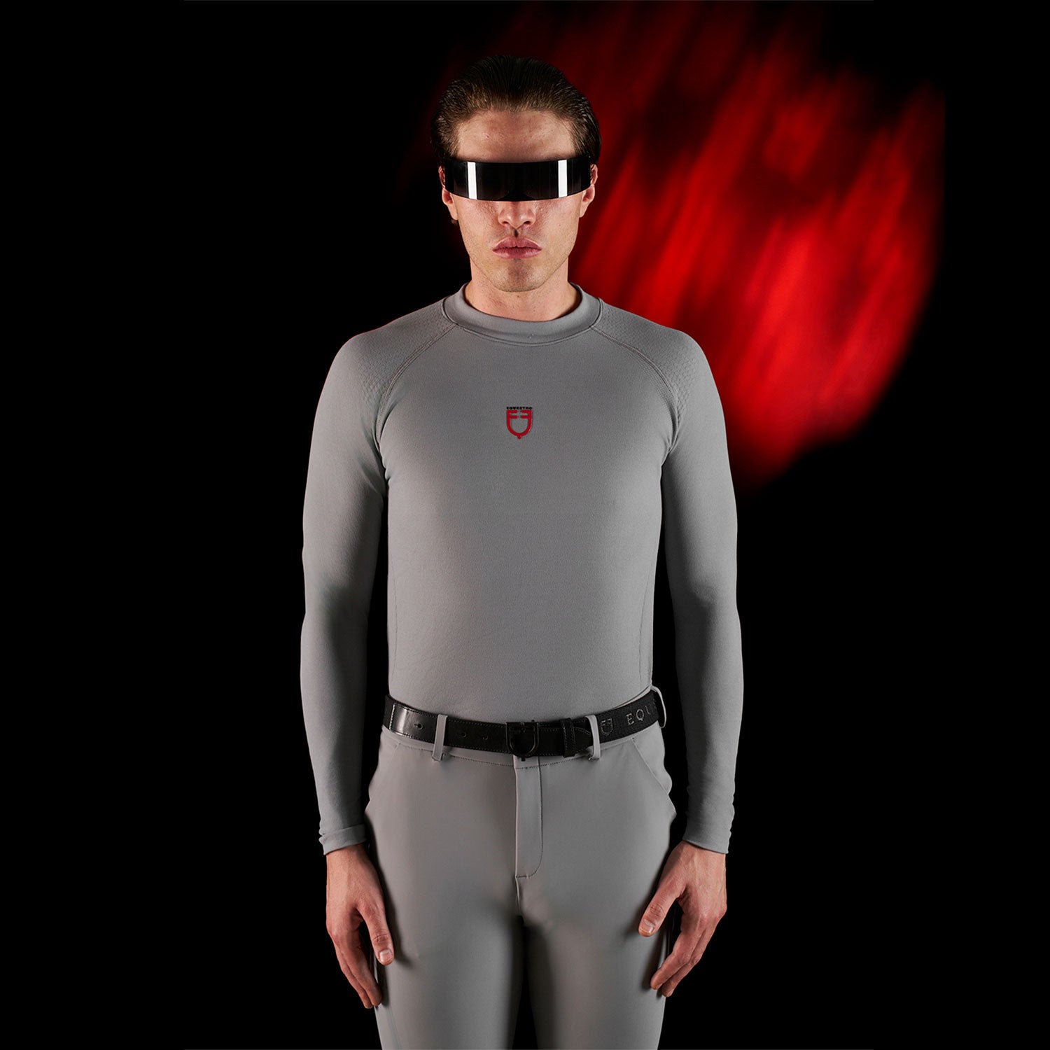 Equestro men's ridertechnology baselayer ls - neutra