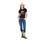 Pool's mountain woman cotton t-shirt - Colore BLACK