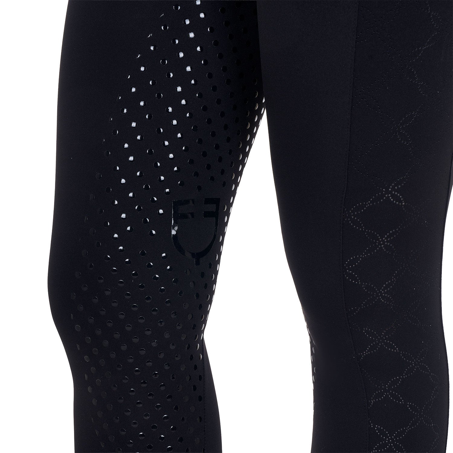 Equestro women's perforated hybrid training leggings - Colore BLACK