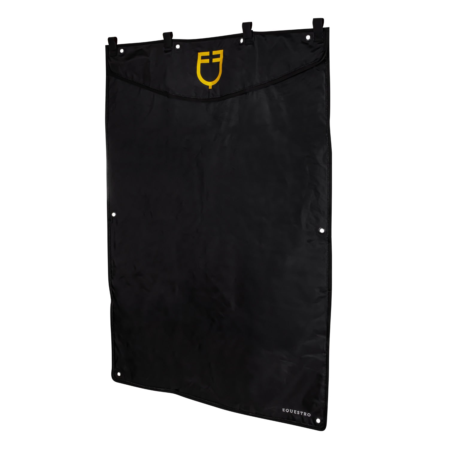 Equestro stable drape with embroidered logo 135x200 - neutra