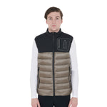 Equestro men's stretch+nylon vest - Colore BLACK/WALNUT (18-1112)