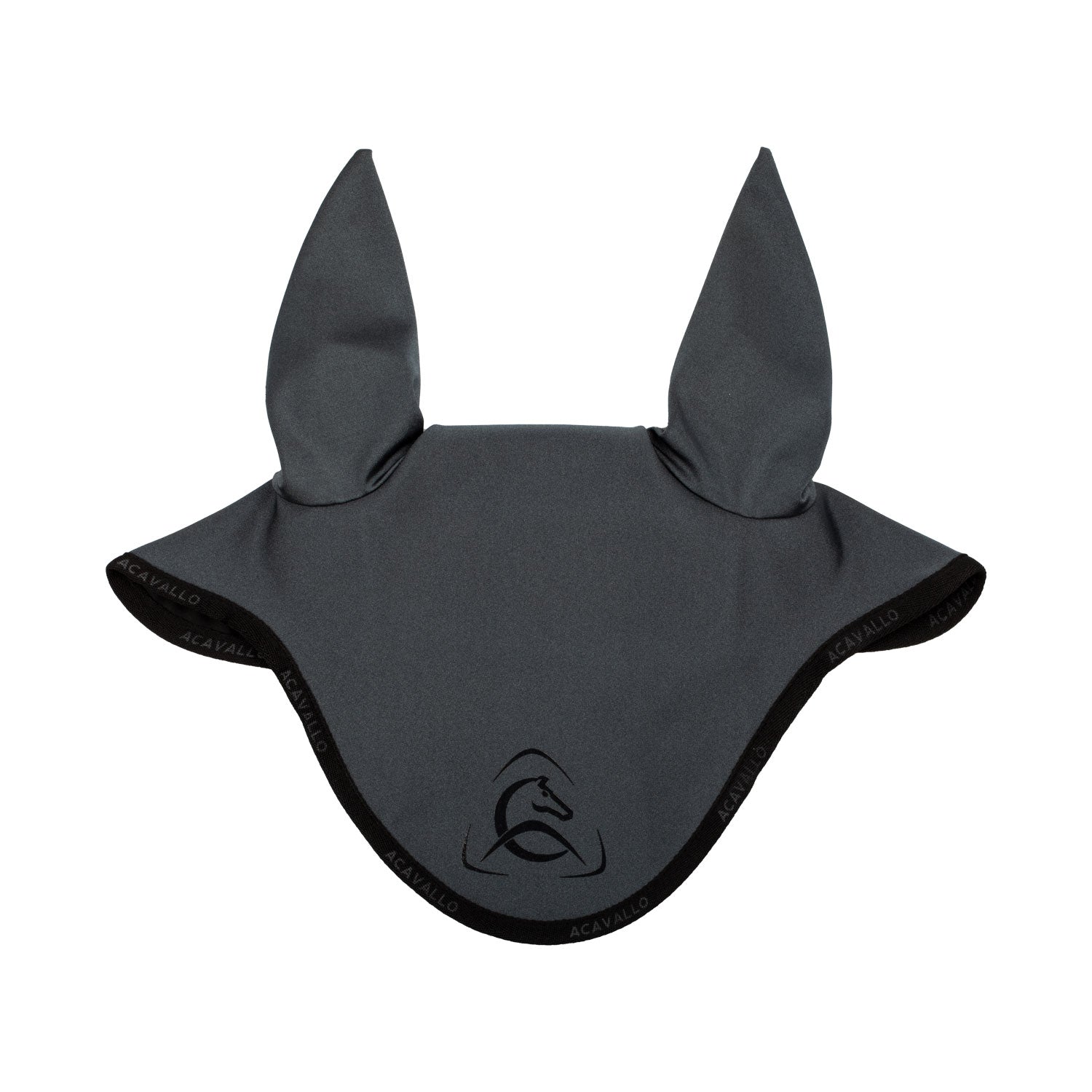 Acavallo fly veil with silicon logo - Colore SMOKE DORE/BLACK
