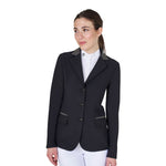 Equestro women's  black label collection competition strass riding jacket - Colore BLACK